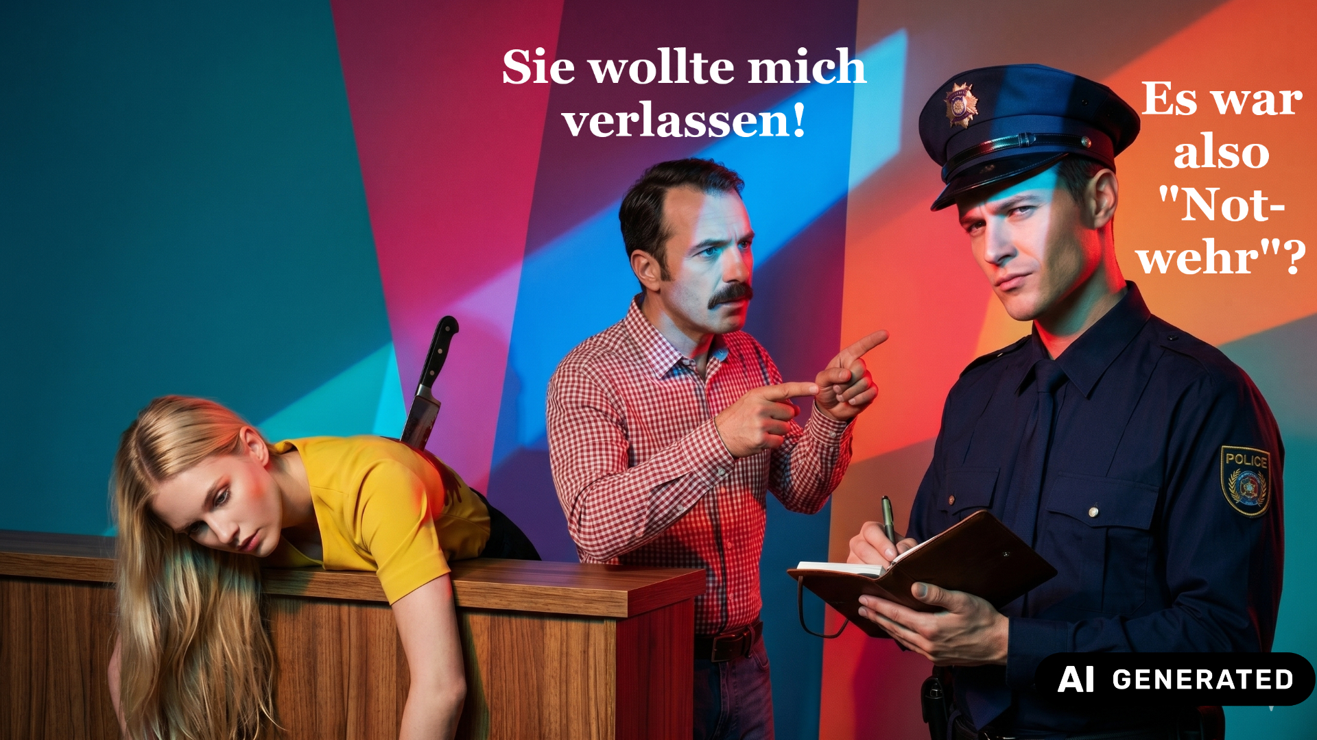 Ein Frauenmord wird aufgeklärt: Der Polizist ist überzeugt, es war Notwehr!